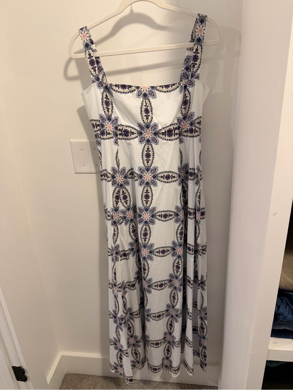 Hill House Home The Rowena Dress - Marseille Geo Cotton Sateen - Picture 4 of 7